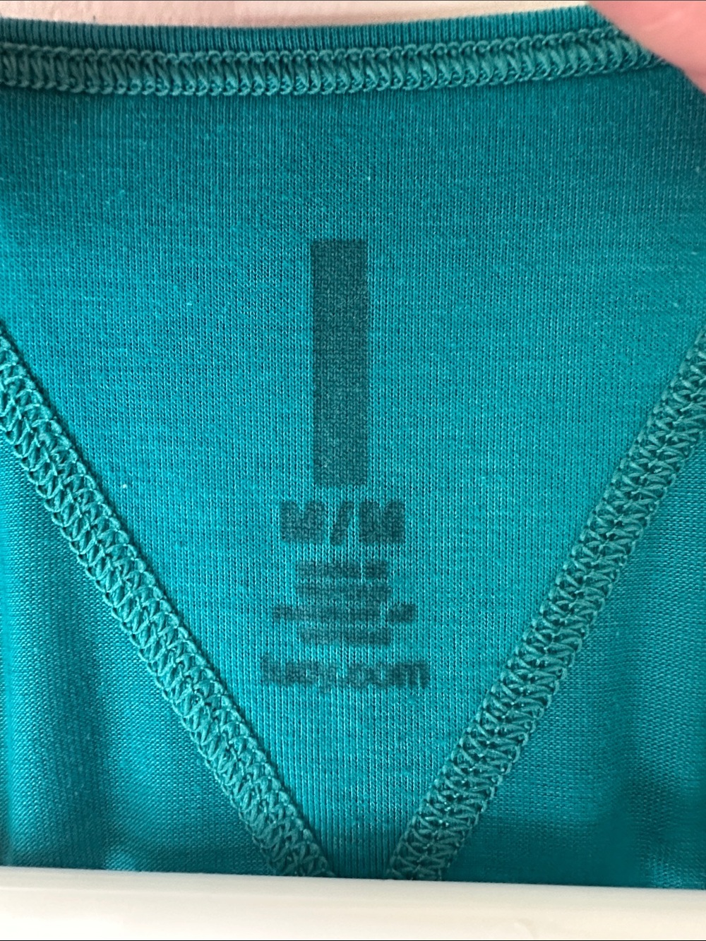 Lucy Teal Racerback Tank Top - Picture 3 of 3